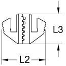 Paar Crimp-Einsätze für Aderendhülsen, Ø 0,5 - 4 mm  - KS Tools 115.1418