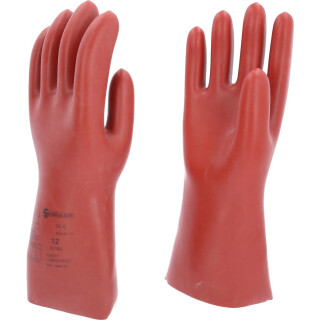 Elektriker-Schutzhandschuh mit mechanischem Schutz, Größe 12, Klasse 0, rot - KS Tools 117.0071