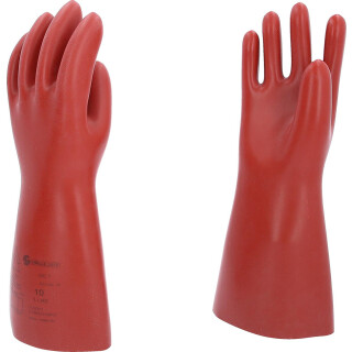 Elektriker-Schutzhandschuh mit mechanischem Schutz, Größe 10, Klasse 1, rot - KS Tools 117.0072