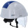 Arbeits-Schutzhelm mit Gesichtsschutz, blau - KS Tools 117.0135