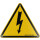 Warnschild-Hybrid-Blitz, Aluminium, 200 mm - KS Tools 117.0178