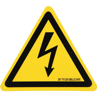Warnschild-Hybrid-Blitz, Kunststoff, 200 mm - KS Tools 117.0179
