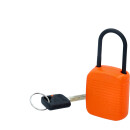 Absperr-Vorhängeschloss, orange, Verbundmaterial, 38...