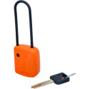 Absperr-Vorhängeschloss, orange, Verbundmaterial, 76...