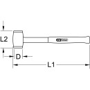Schonhammer mit Schutzisolierung, Kopf Ø 35mm - KS Tools 117.1127