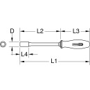 Stecknuss-Schraubendreher mit Schutzisolierung, 12mm - KS Tools 117.1242