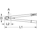 Bolzenschneider mit Schutzisolierung, 610mm - KS Tools...