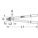 Kabelschere mit Schutzisolierung, 600mm - KS Tools 117.1260