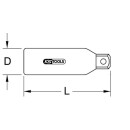 Reduzieradapter mit Schutzisolierung, 1/2"F x...