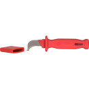 Kabelmesser mit Schutzisolierung und Hakenklinge, 200mm -...