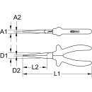 1000V Langbeck-Flachzange, 160mm - KS Tools 117.1299