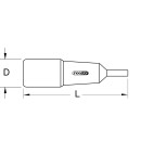1/4" Bit-Stecknuss mit Schutzisolierung für...