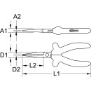 1000V Flachzange, beschichteter Arbeitskopf, 160mm - KS...