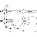1000V Flachrundzange, 160mm - KS Tools 117.1717