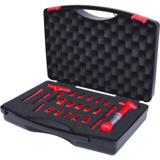 1/4" Steckschlüssel-Satz mit isolierten Werkzeugen, 21-tlg - KS Tools 117.1878