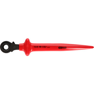 Zahnradknarre mit Schutzisolierung, 17x19 - KS Tools 117.2295