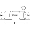 1/4" Stecknuss mit Schutzisolierung, 3/8" - KS...