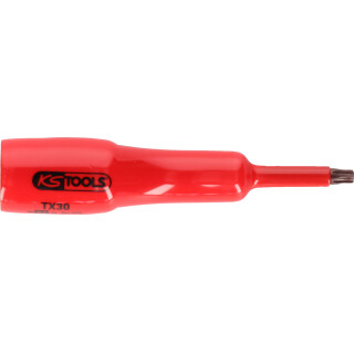 1/2" Bit-Stecknuss mit Schutzisolierung für Torx-Schrauben, T60, lang - KS Tools 117.2453