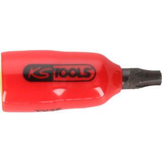1/4" Bit-Stecknuss mit Schutzisolierung für Torx-Schrauben, T15 - KS Tools 117.2473