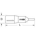 1/4" Bit-Stecknuss mit Schutzisolierung für...