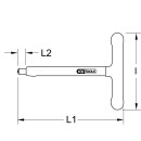 1/4" T-Griff-Aufsteckschlüssel mit...