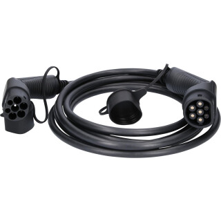 efuturo Ladekabel gerade, Typ 2 auf Typ 2 Stecker, 3 Phasen, bis zu 11 kW, 16 A, 400 V, Mode 3, 5 Meter - KS Tools 117.7170