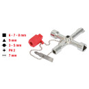 Universal-Schaltschrankschlüssel, 71mm - KS Tools...