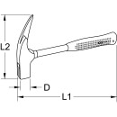 Latthammer, magnetisch, 600g - KS Tools 140.2002