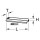 Konturen-Lehre, Kunststoff, 280 mm lang - KS Tools 140.2147