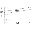 Kunststoffhammer, 340g - KS Tools 140.5202