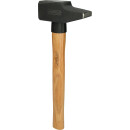 Schlosserhammer, Hickory-Stiel, französische Form,...