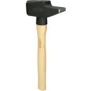 Schlosserhammer, Hickory-Stiel, französische Form,...