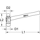 Schlosserhammer, englische Form, 225 g - KS Tools 142.1508