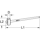 Vorschlaghammer mit Fiberglasstiel, 3000g - KS Tools 142.6301