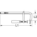 Ganzstahl-Schraubzwinge, 50x100mm - KS Tools 145.0201