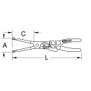 Auspuffschellen-Zange,310mm - KS Tools 150.1560