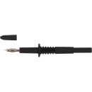 4,0 mm Eingangsbuchse auf Prüfspitze, schwarz - KS...