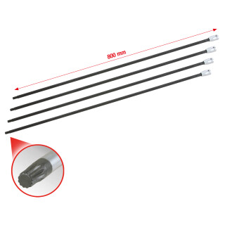 1/2" Antriebswellen-Stecknuss-Satz Vielzahn, 4-tlg - KS Tools 150.1740