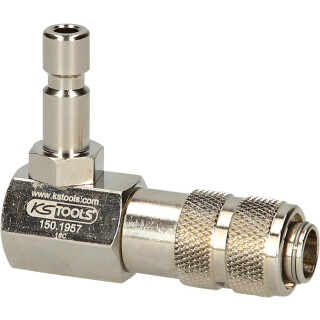 Kühlsystem-Bajonettadapter, 90° abgewinkelt - KS Tools 150.1957