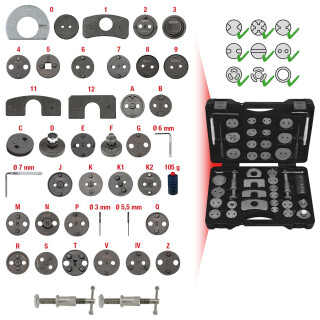 Bremskolben-Rückstell-Werkzeug-Satz, 41-tlg  - KS Tools 150.1970