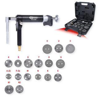 Druckluftspindel-Bremskolbenwerkzeug-Satz, 18-tlg - KS Tools 150.2000