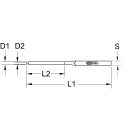 Bremsklotz-Splinttreiber, Ø 4mm - KS Tools 150.2150