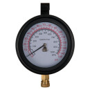 Manometer Ø 100,0 mm, 0 - 10 bar mit 1/4"...