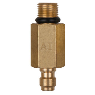 Adapterstück M10x1,0 Außengewinde und 1/4" Schlauchanschluss mit Dichtring - KS Tools 150.2348