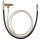 Manometer-Anschlussschlauch mit 1/4" Schlauchanschluss mit Ventil für Bosch CSI und GM TBI Systeme - KS Tools 150.2362