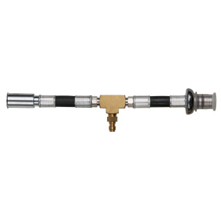 Manometer-Anschlussschlauch mit 1/4" Schlauchanschluss zur universellen Verwendung mit 3/8" und 5/16" Hochdruckschlauchanschlüssen - KS Tools 150.2364