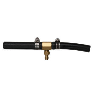 Adapterschlauch für kleines Schrader Ventil 5/16"x32 UNF Innengewinde und 1/4" Schlauchanschluss - KS Tools 150.2365