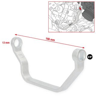 Spezial-Steckschlüssel für Saugrohr-Verschraubungen, VAG, 13 mm - KS Tools 150.2518