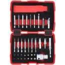 1/4" + 10 mm Torx- und Innensechskant-Schrauben-Ausdreher-Satz, 34-tlg - KS Tools 150.7060