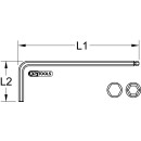 Torx- Kugelkopf-Winkelstiftschlüssel, lang, T9 - KS...